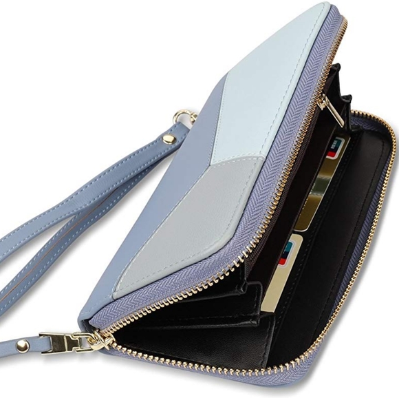 Handbags - Women's blue/gray wallet